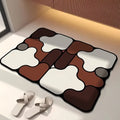 Special-shaped bathroom diatom mud floor mat household absorbent mat bathtub side anti-slip mat toilet door mat entrance mat