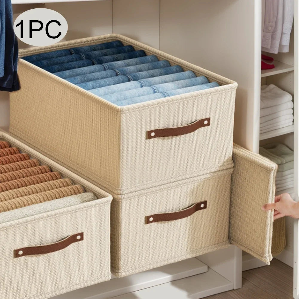 1PC  Oxford Cloth Box Storage Basket Clothes Storage Uncovered Bottom Shirt Sweater Sock Storage