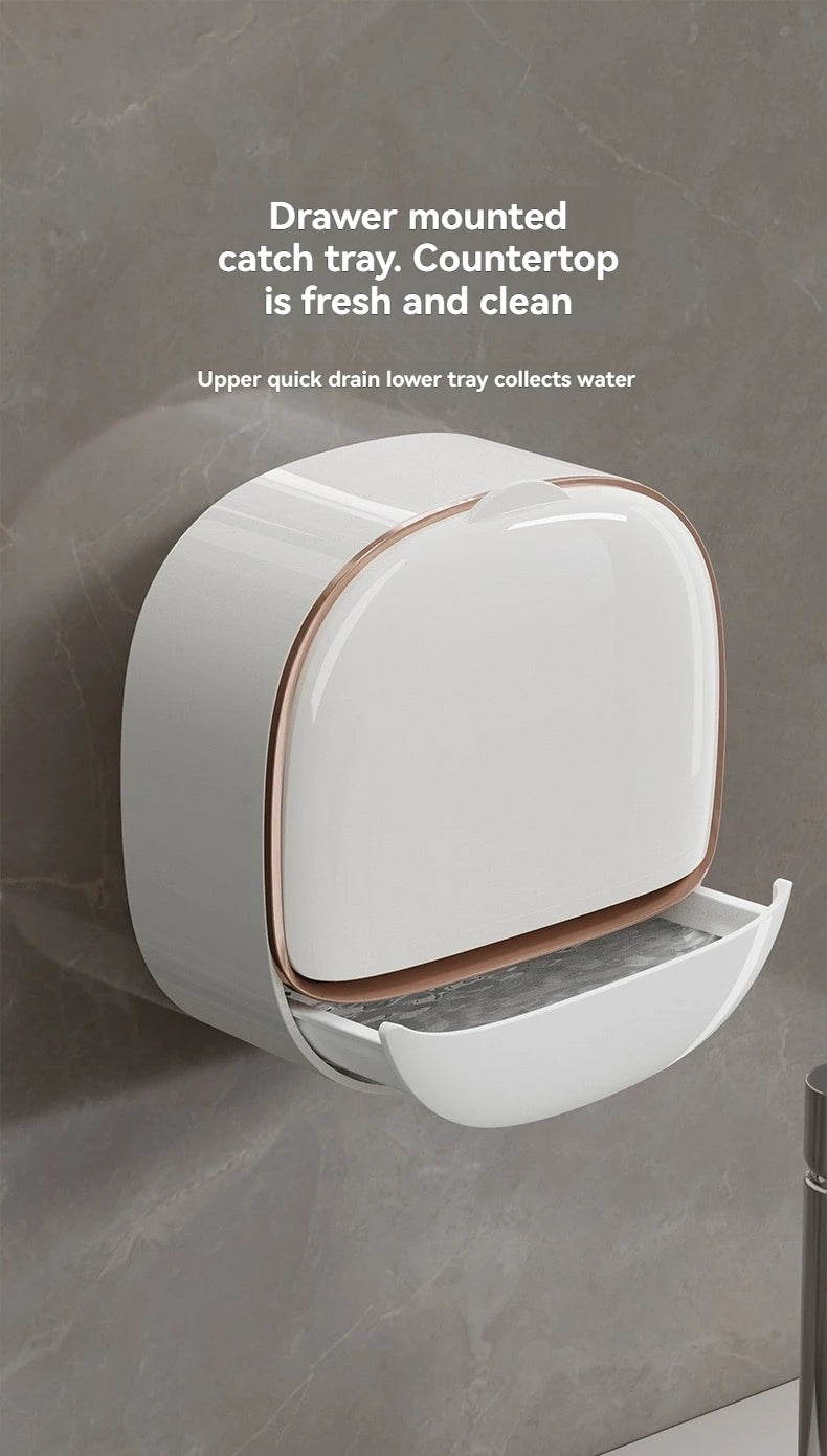 Waterproof Soap Box for Shower, Hanging Soap Holder with Drainage for Bathroom Storage