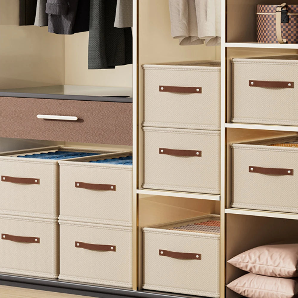 1PC  Oxford Cloth Box Storage Basket Clothes Storage Uncovered Bottom Shirt Sweater Sock Storage