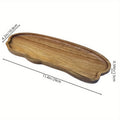 Japanese Style Acacia Wood Tray Rectangular Serving Plate Heat Resistant Wooden Tea Cup Plate Ellipse Bread Board Random Grain