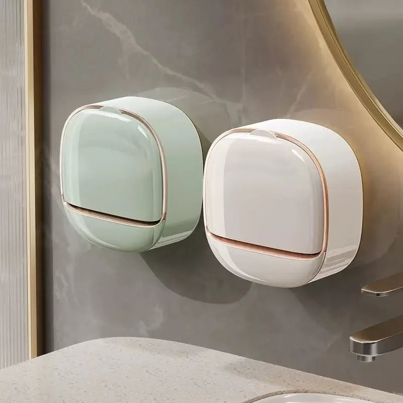 Waterproof Soap Box for Shower, Hanging Soap Holder with Drainage for Bathroom Storage