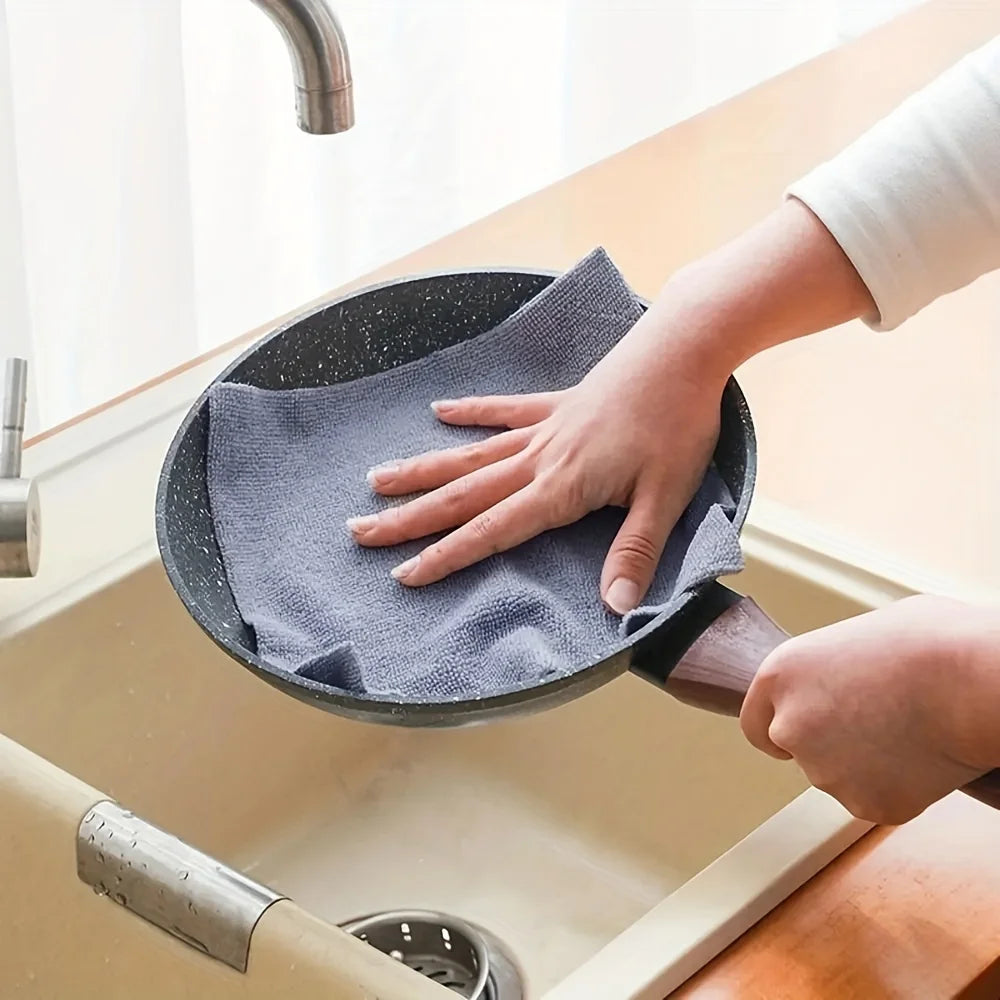 4M Reusable Kitchen Dish Cloth Roll Washable Cleaning Wipes Paper Towel Alternative Absorbent Rag for Living Room Bedroom