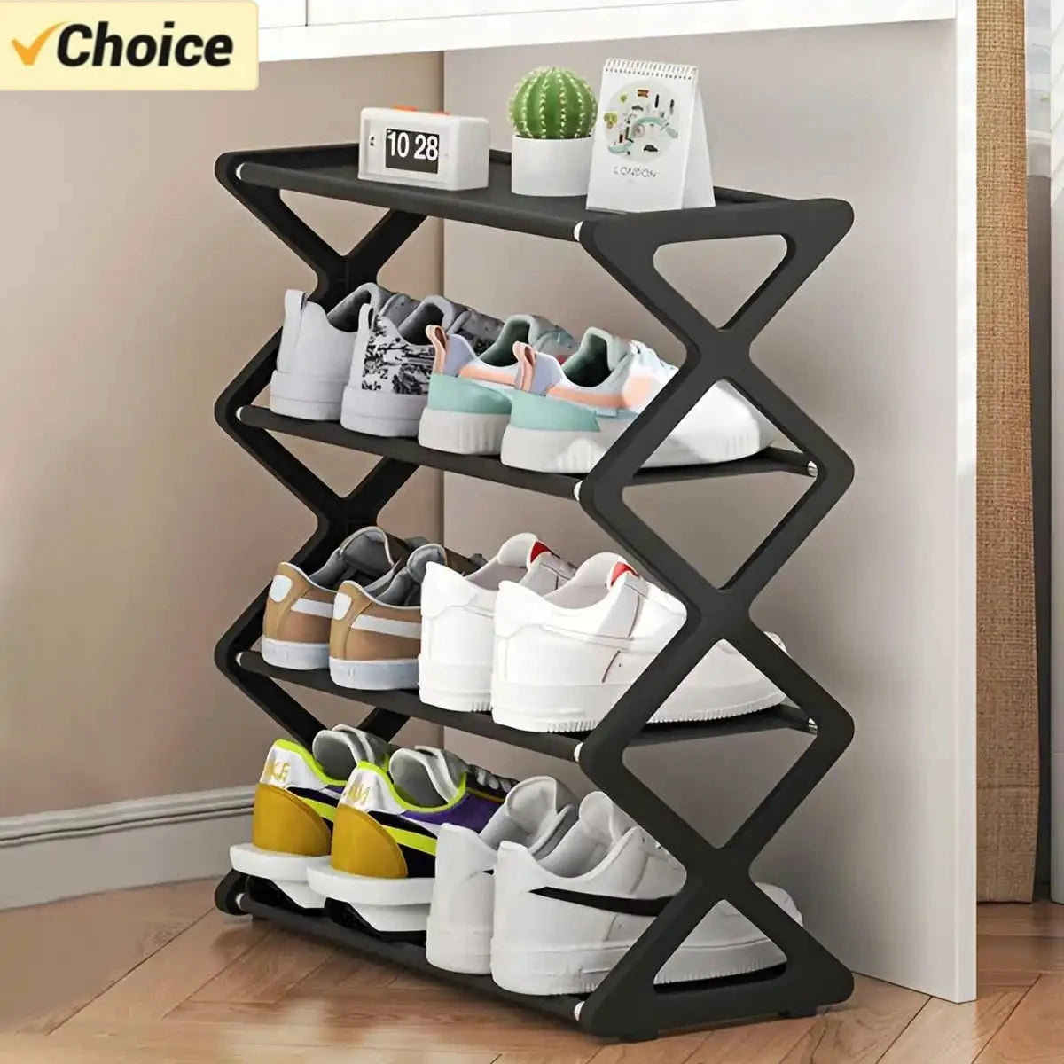 XShape Shoe Rack Organizer Stack