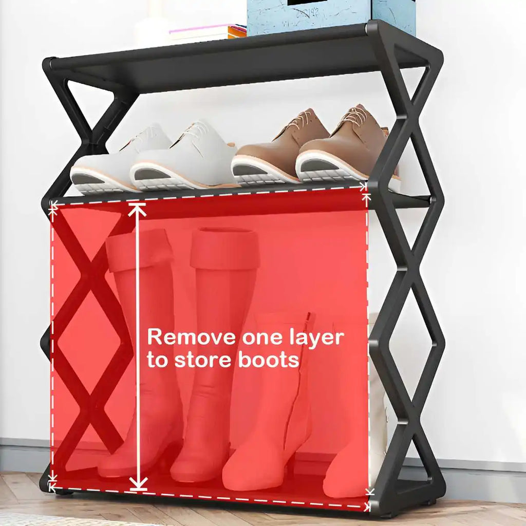 XShape Shoe Rack Organizer Stack